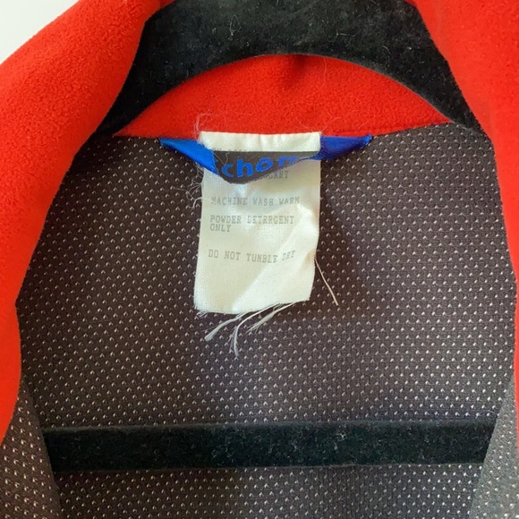 Red Vintage Fleece Schōffel Vest - Picture 3 of 5